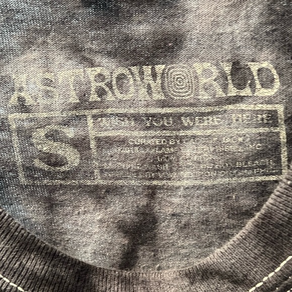 Travis Scott Astro World Wish You Were Here Tour Tie Dye T Shirt Size Small - Picture 3 of 3